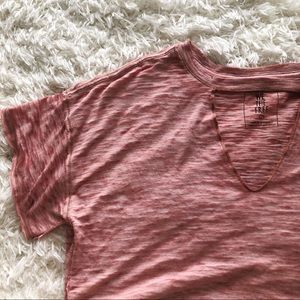 Free People Jordan Cut Out V Neck